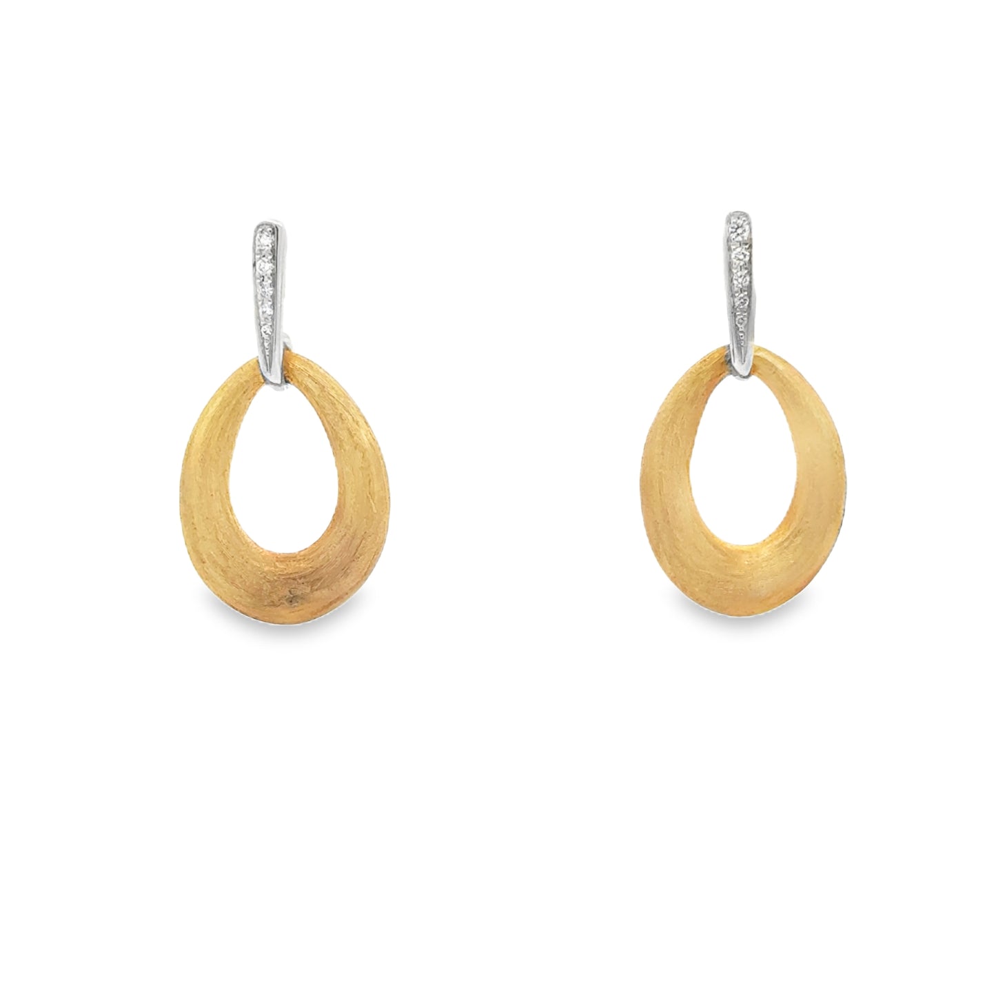 18K Yellow Gold Diamond Drop Earrings (0.09ct)