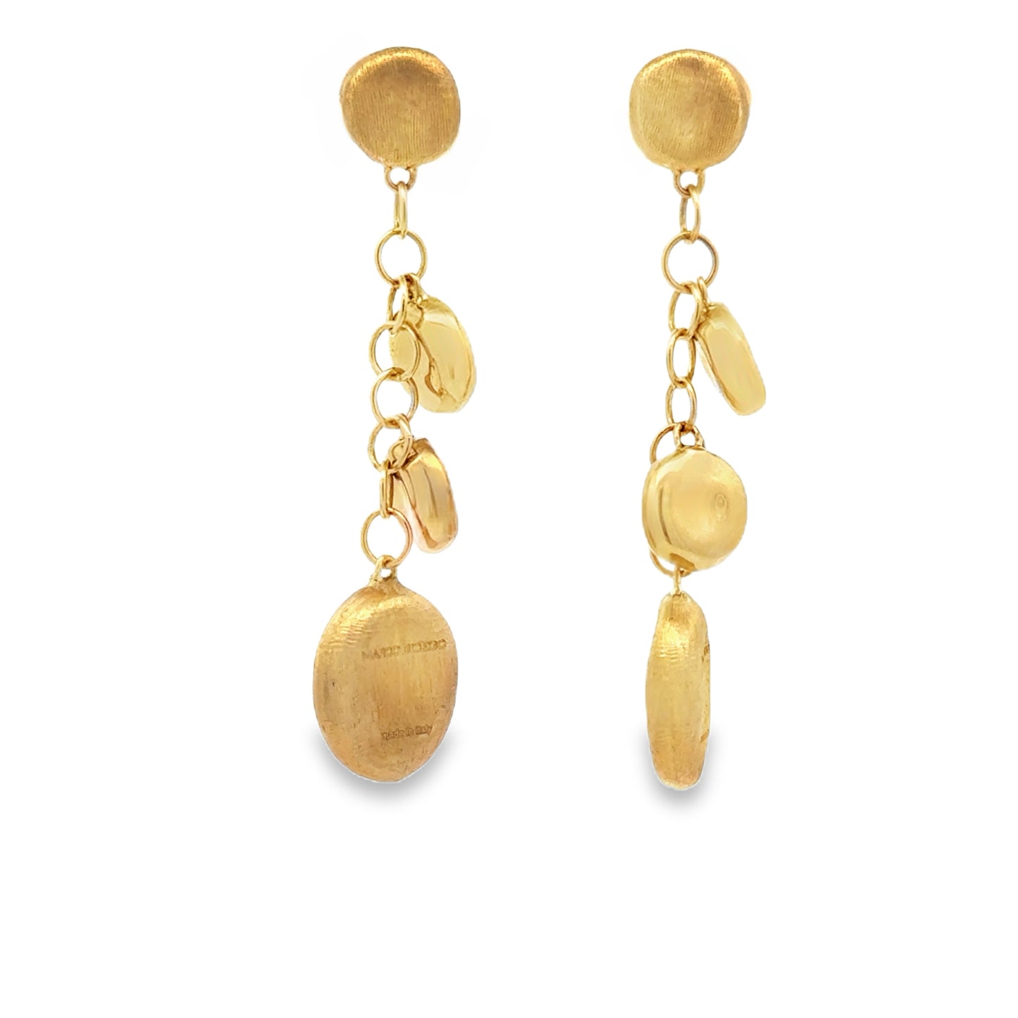 18K Yellow Gold Drop Earrings