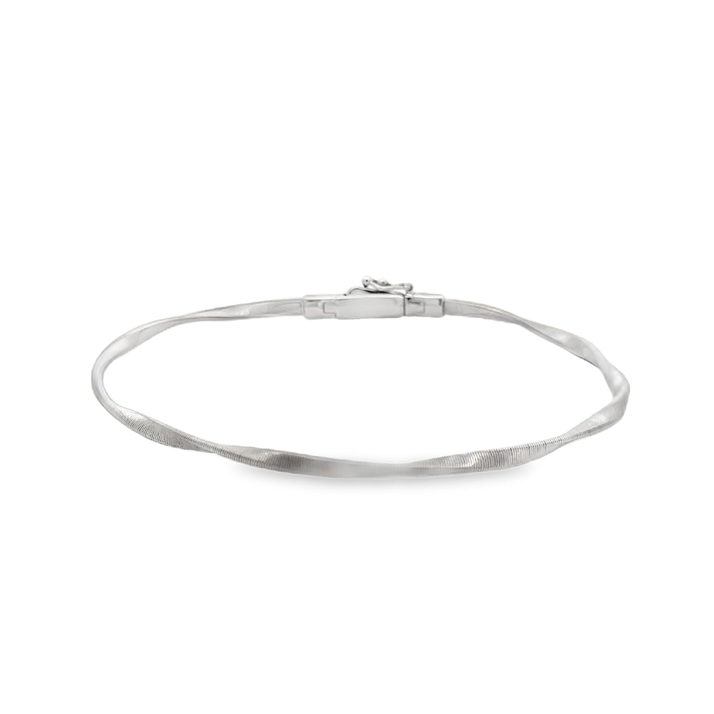 18K White Gold Bangle Bracelet