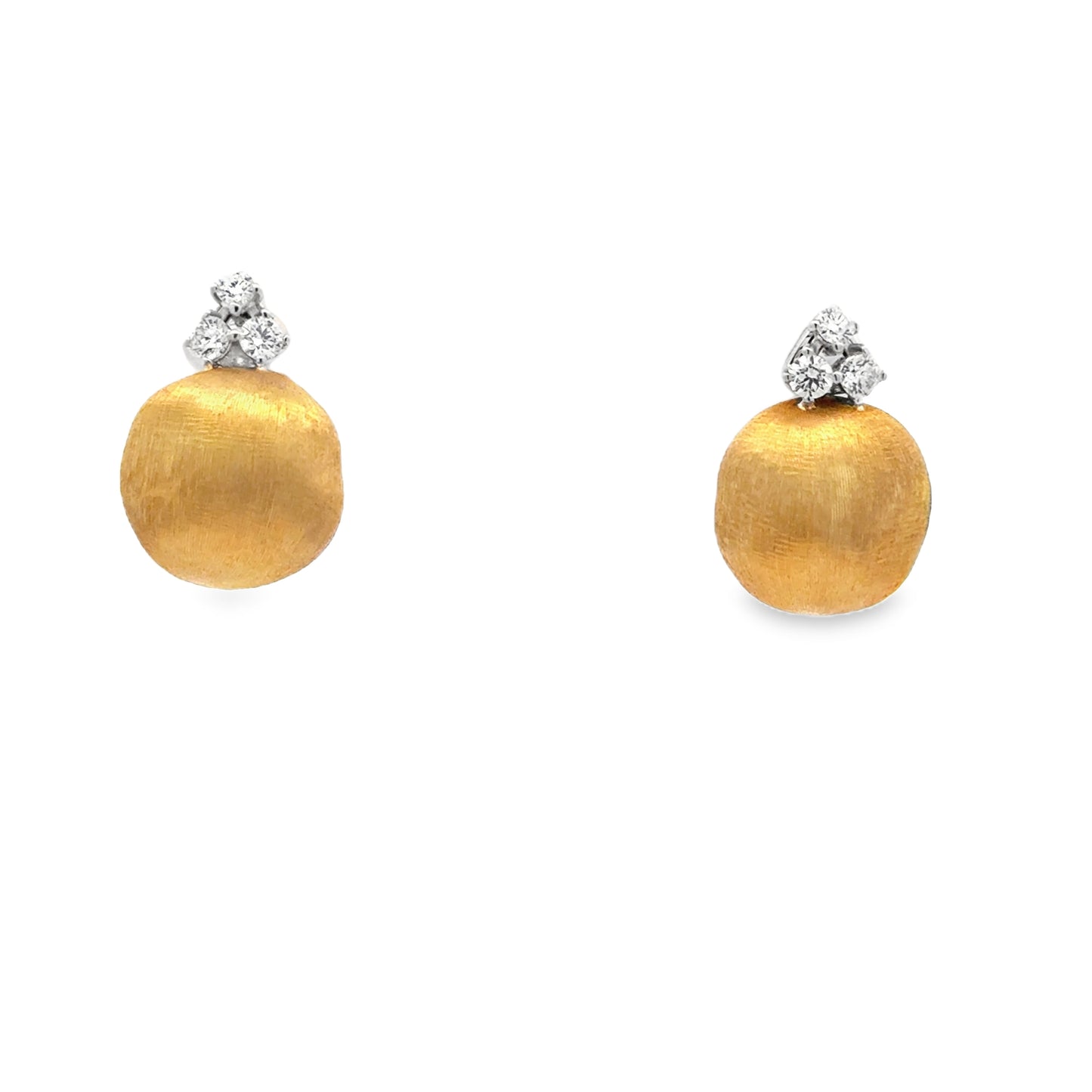 18K Yellow Gold Diamond Stud Earrings (0.44ct)