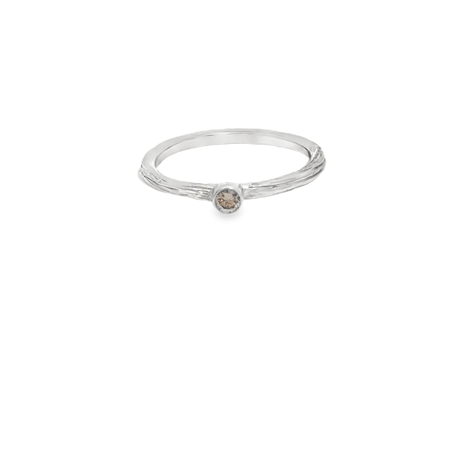 18K White Gold Diamond Ring (0.10ct)