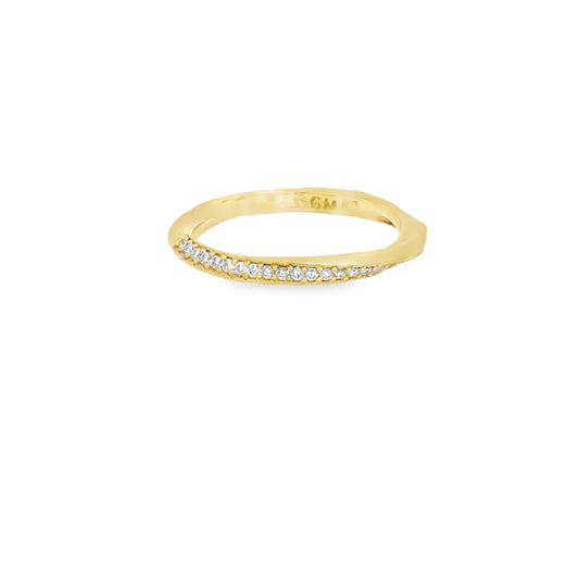 18K Yellow Gold Diamond Ring (0.11ct)