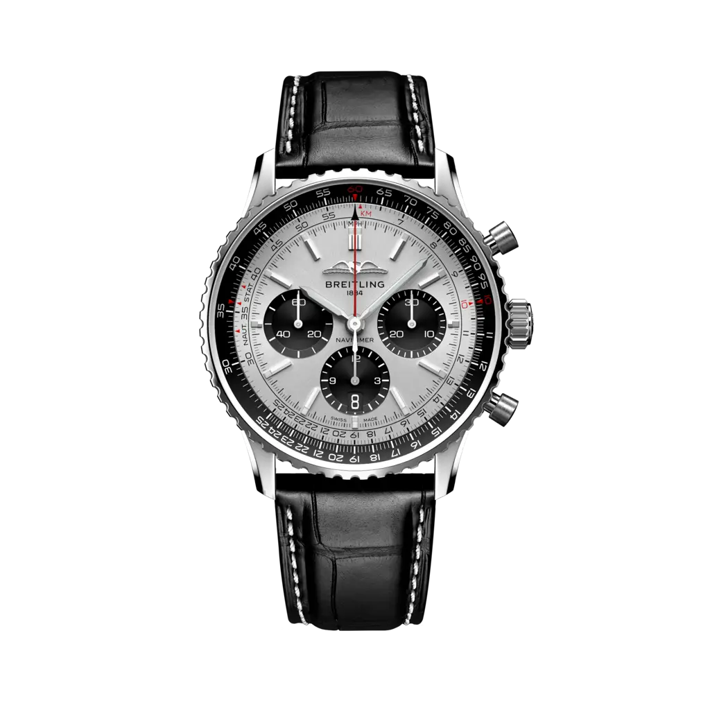 Navitimer B01 Chronograph 43mm Silver Dial Watch