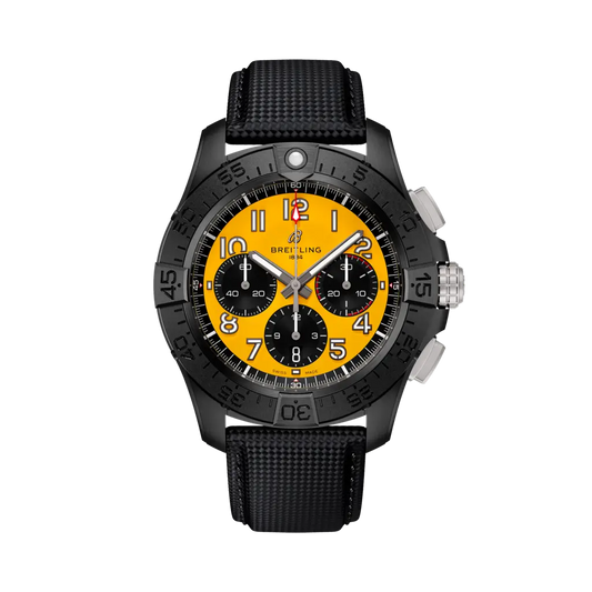 Avenger B01 Chronograph 44 Night Mission Yellow Dial Watch