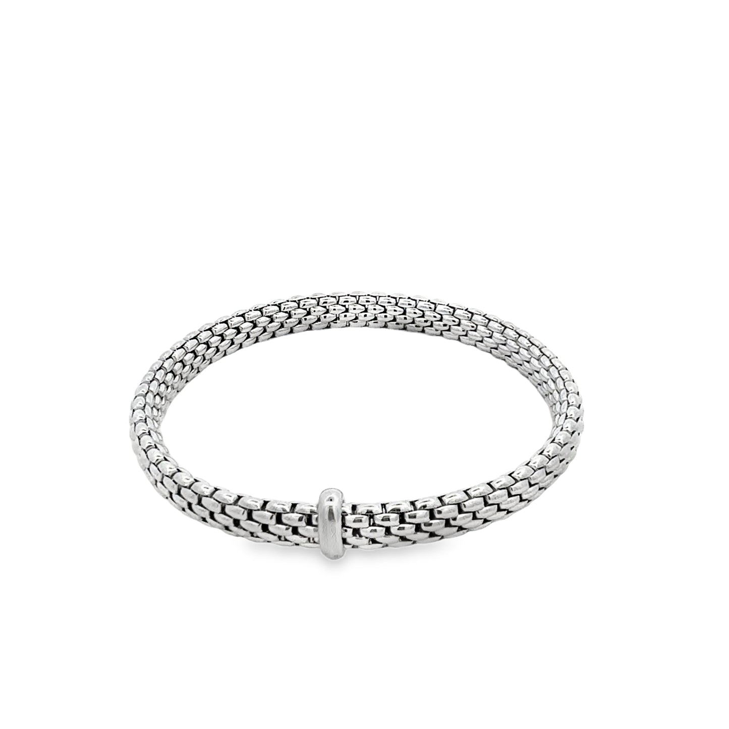 18K White Gold Black Diamond Bracelet (0.01ct)