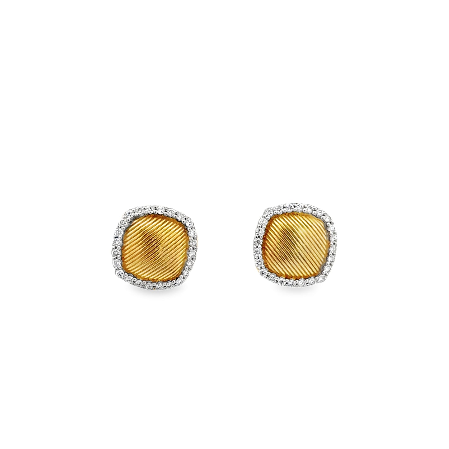 18K Yellow Gold Diamond Stud Earrings (0.20ct)