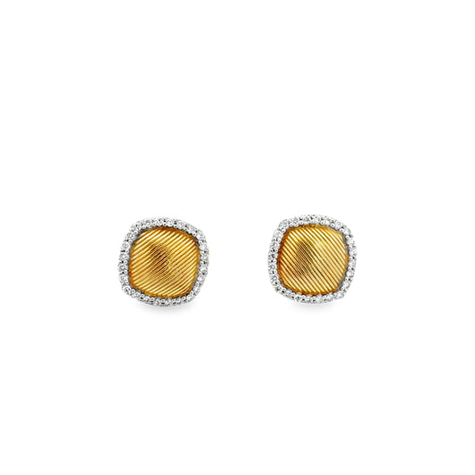 18K Yellow Gold Diamond Stud Earrings (0.20ct)
