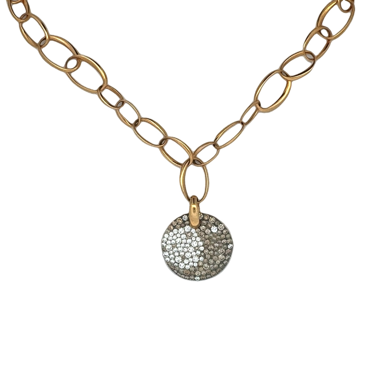 18K Rose Gold Diamond Chain Necklace (2.50ct)