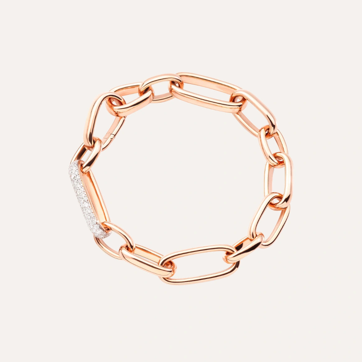 18K Rose Gold Diamond Iconica Slim Bracelet