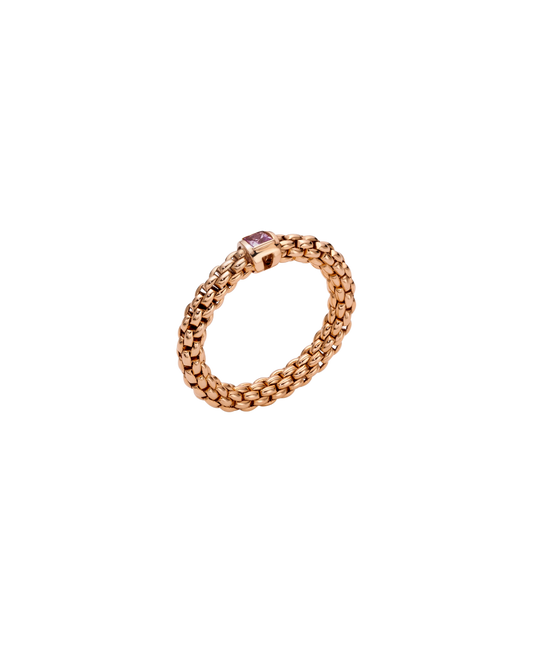 18 Rose Gold Pink Sapphire Flex'It Ring