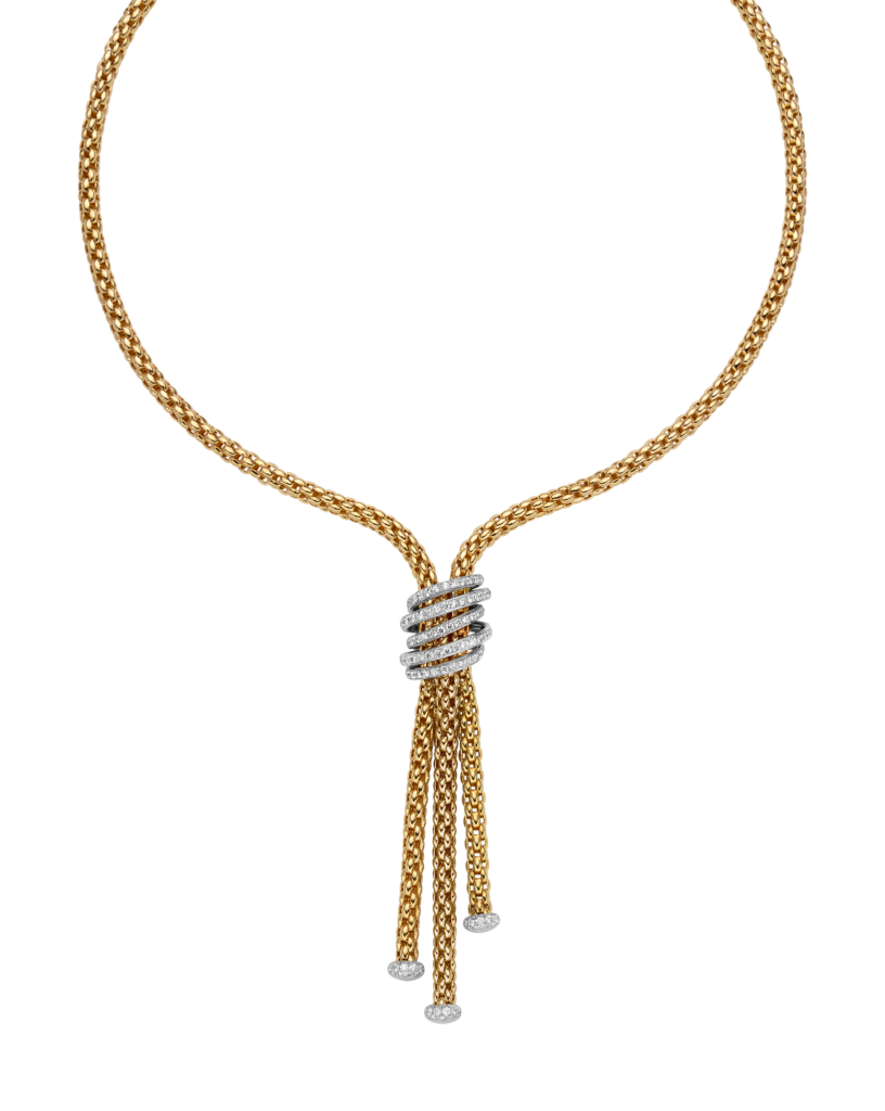 Lariat Necklace with Diamond Pave (1.63ct)