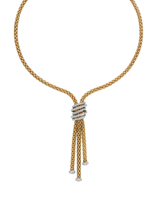 Lariat Necklace with Diamond Pave (1.63ct)
