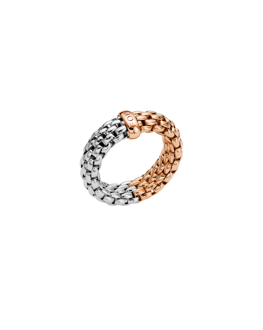 Bicolour Flex'It Ring with Flat Mesh