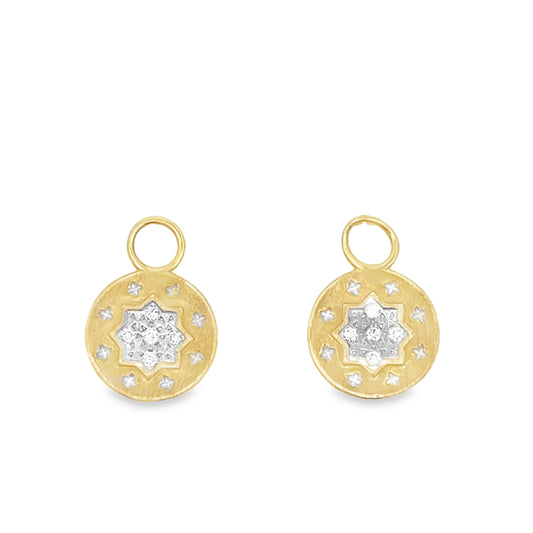18K Yg Earring Charms (0.06ct)