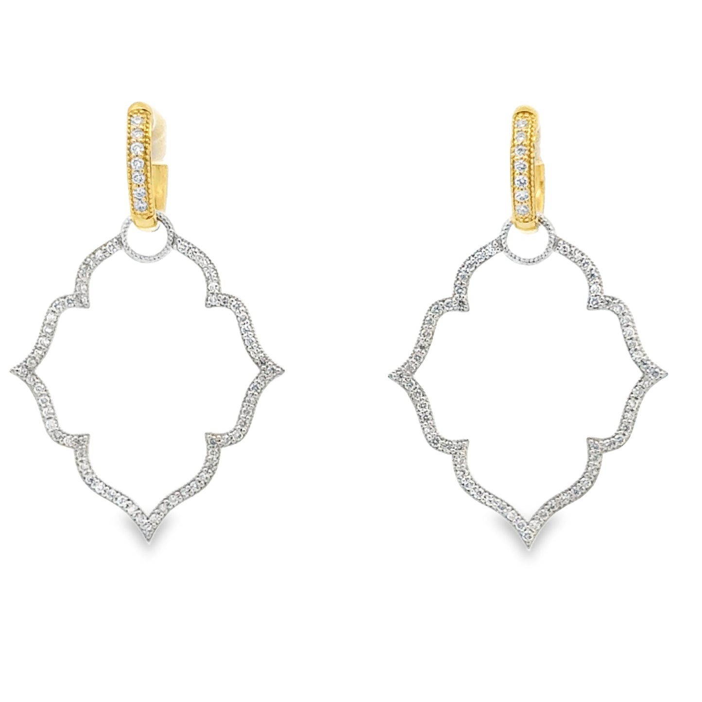 18K White Gold Diamond Earring Charms (0.61ct)