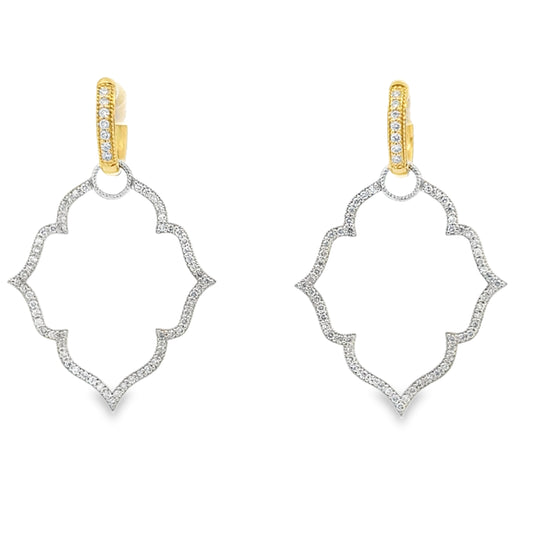 18K White Gold Diamond Earring Charms (0.61ct)
