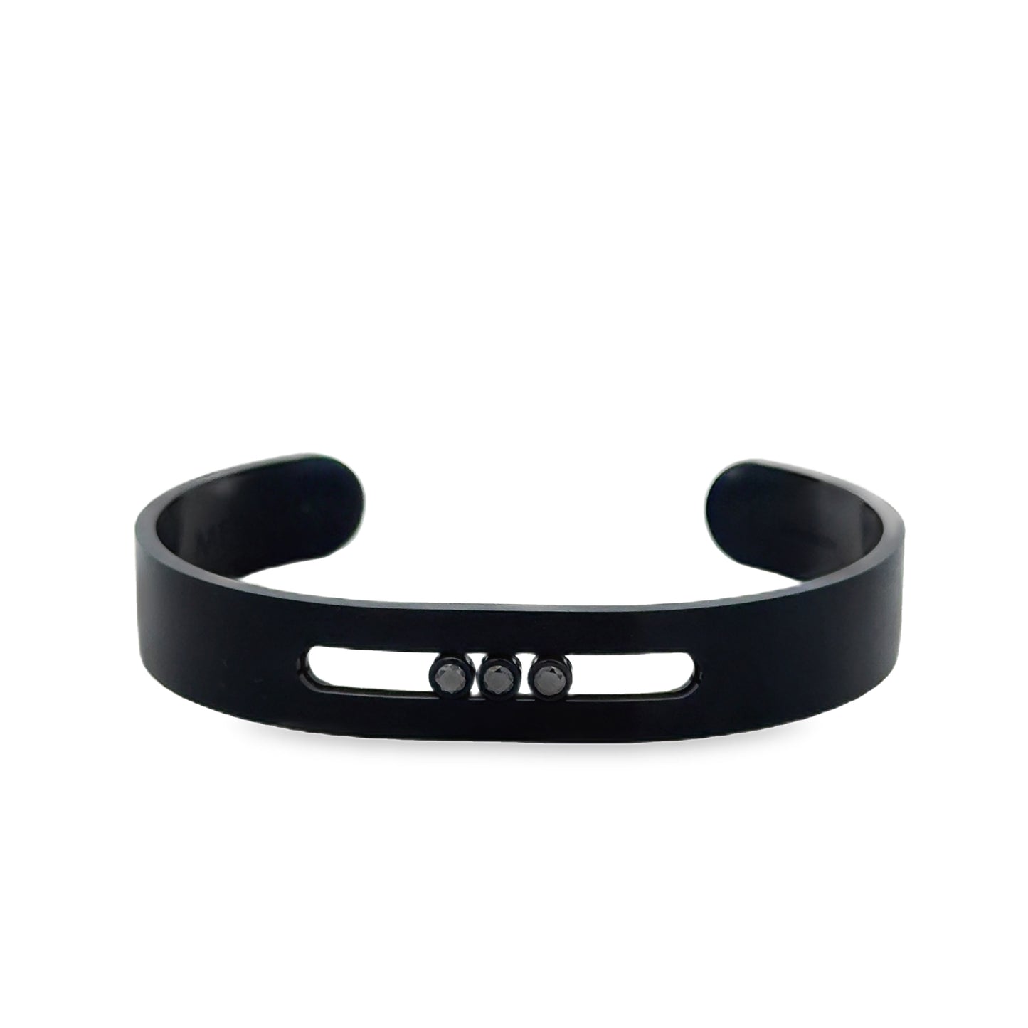 Titanium Black Diamond Cuff Bracelet (0.30ct)