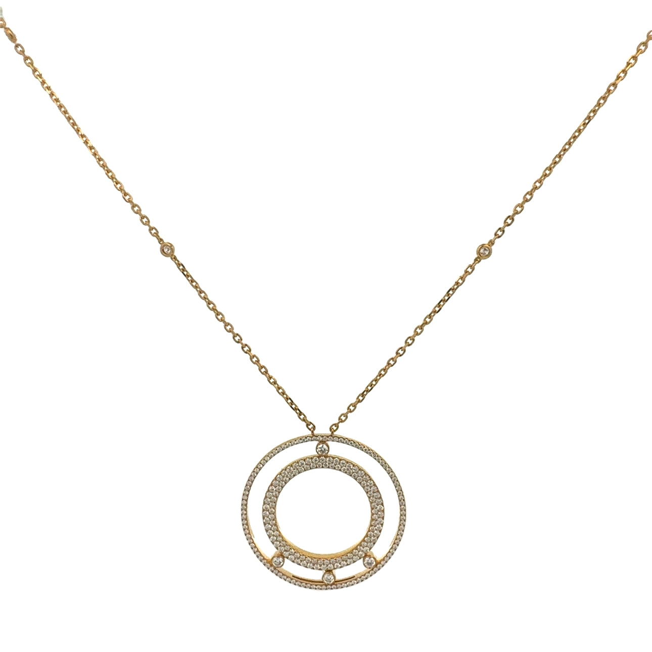 18K Yellow Gold Diamond Fashion Necklace (1.70ct)