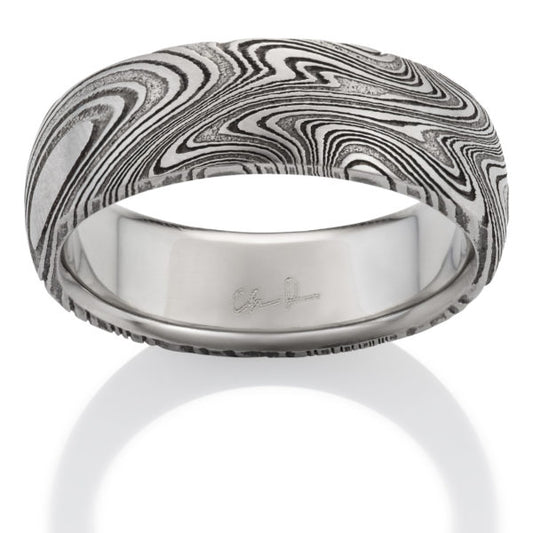 Damascus Stainless Steel Men'S Band