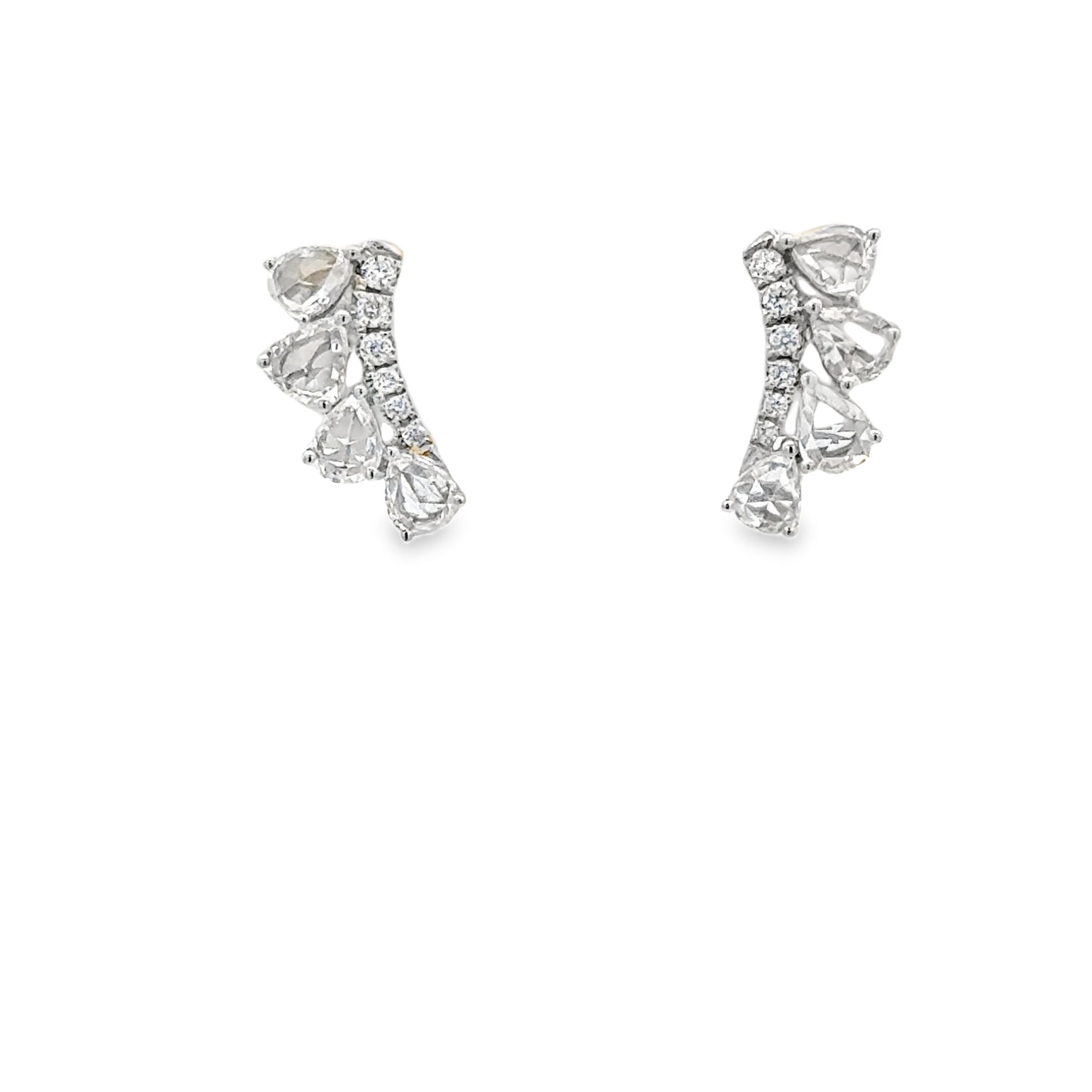 18K White Gold Diamond Stud Earrings (0.70ct)