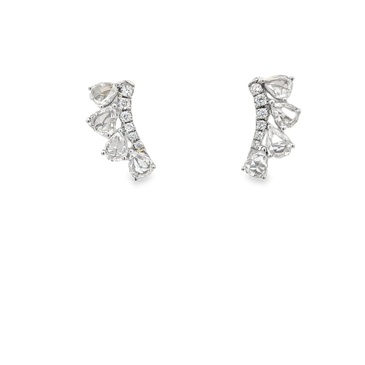 18K White Gold Diamond Stud Earrings (0.70ct)