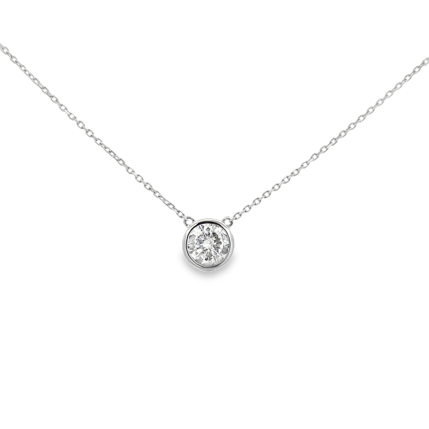 18K White Gold Diamond Necklace (1.00ct)