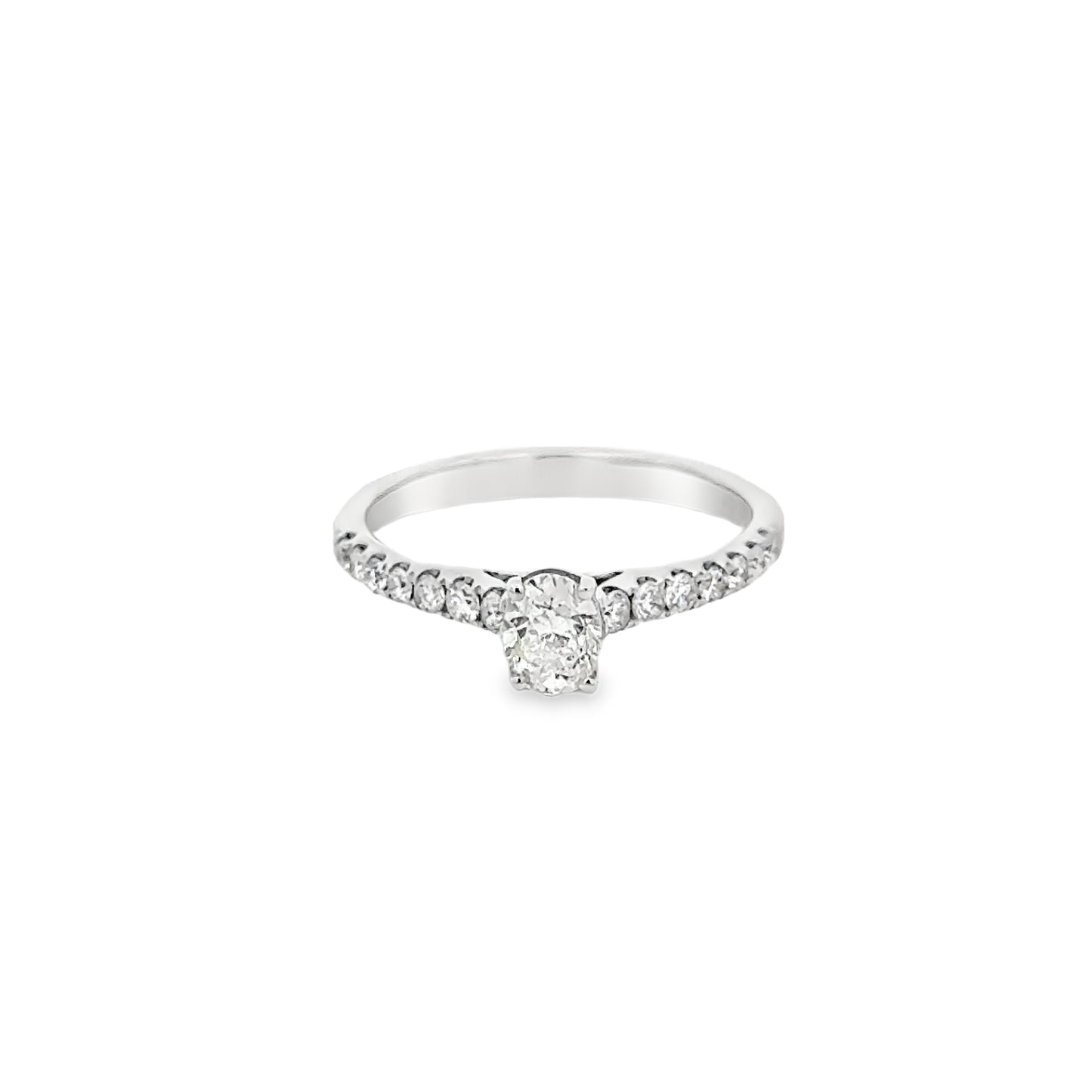 18K White Gold Diamond Engagement Ring (0.50ct)