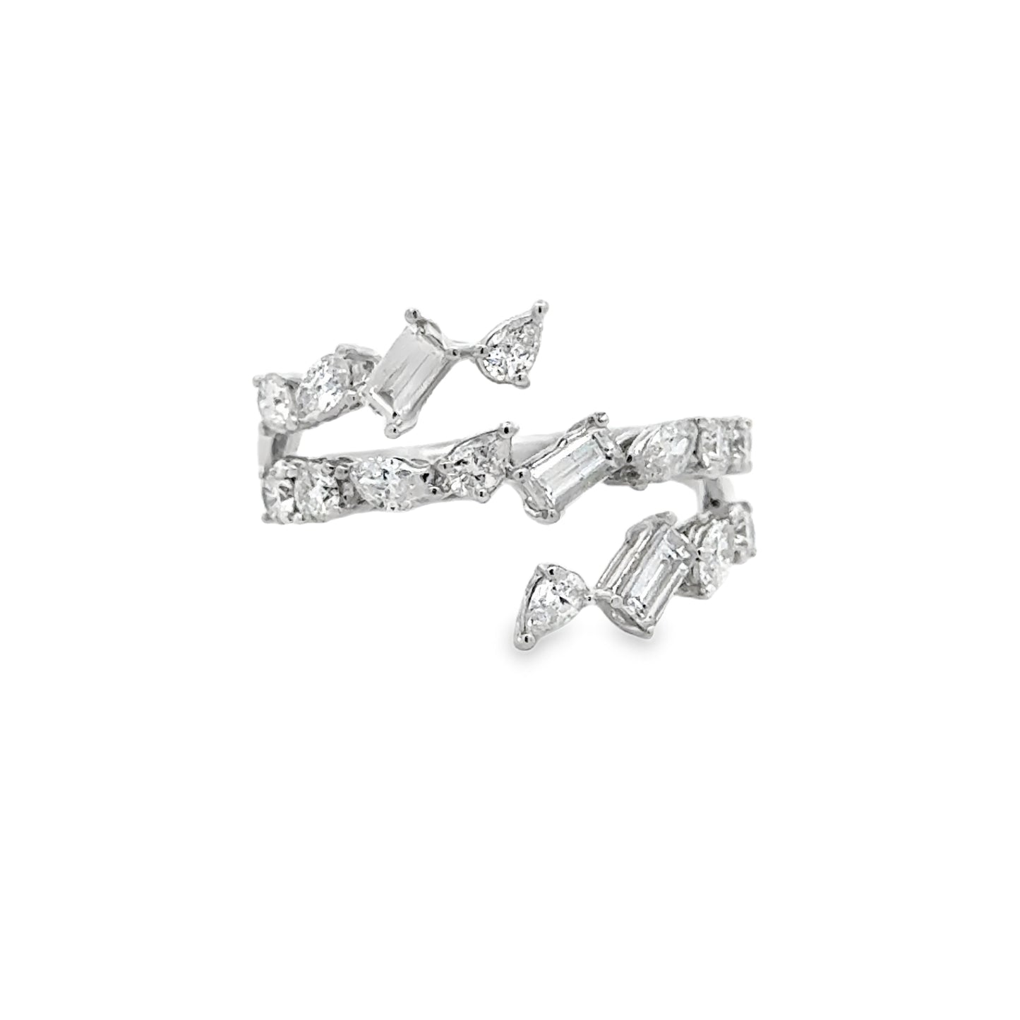 Platinum 900 Diamond Fashion Ring (0.40ct)