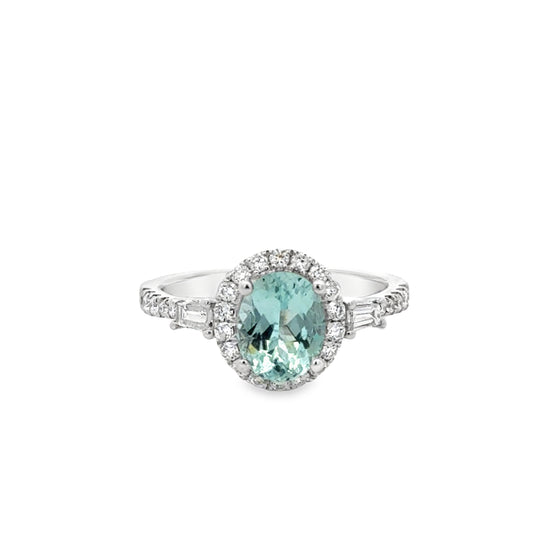 18K White Gold and Paraiba Tourmaline Fashion Ring (1.51ct)
