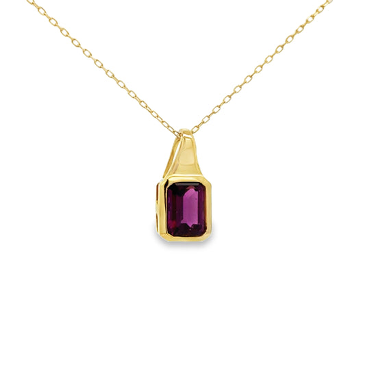 14K Yellow Gold Rodholite-Ri Pendant (1.86ct)