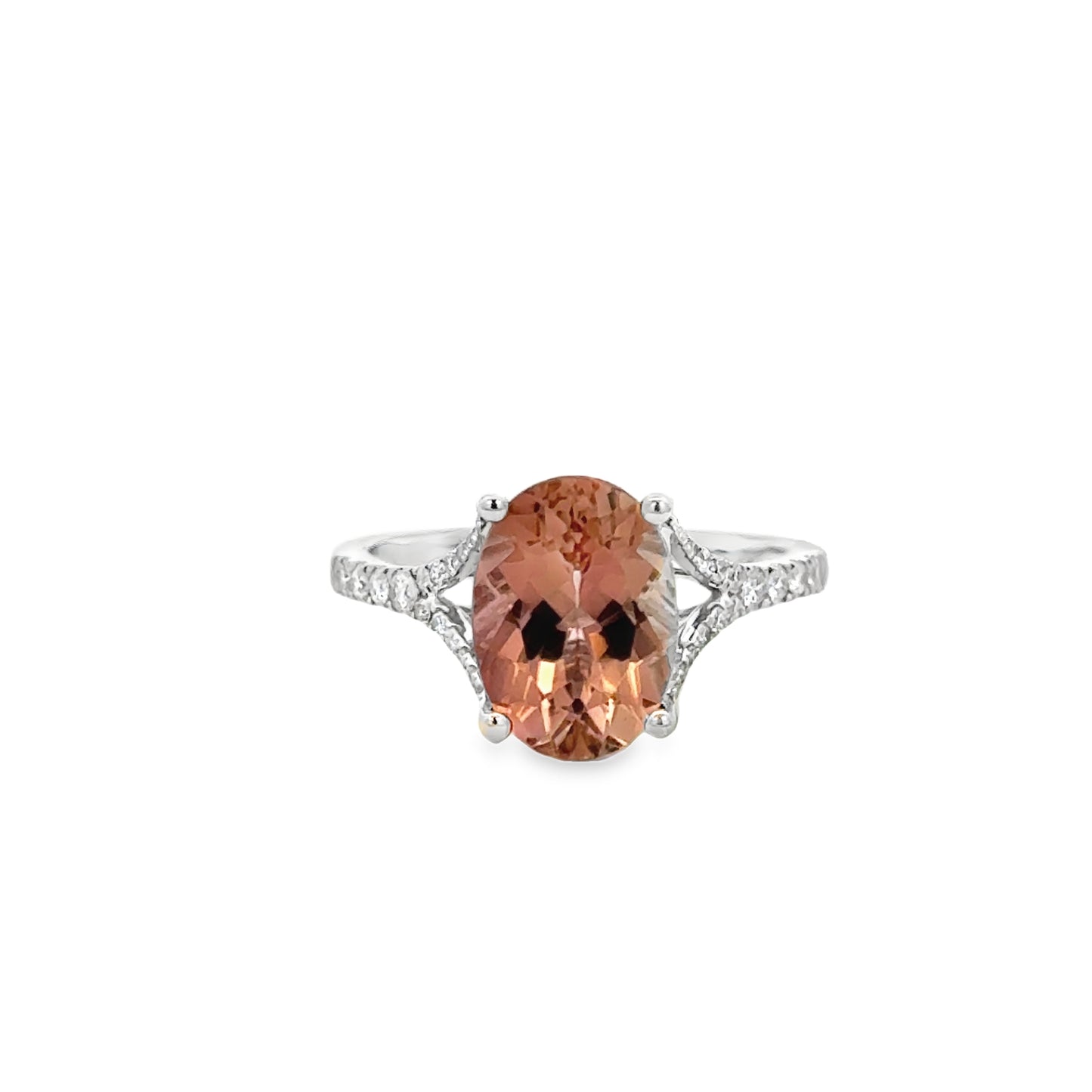 14K White Gold Tourmaline Fashion Ring