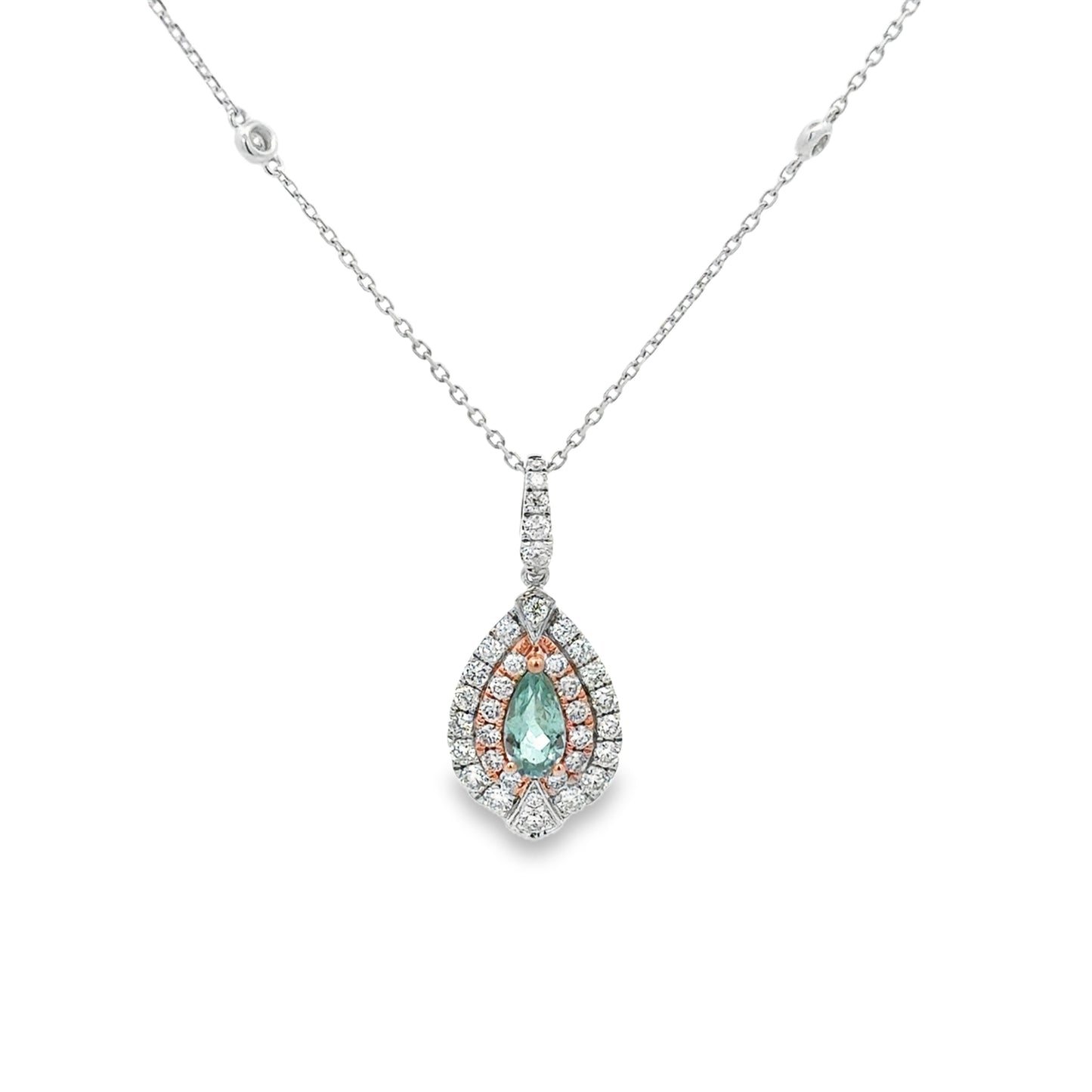 18K Tt Gold Paraiba Tourmaline Ring