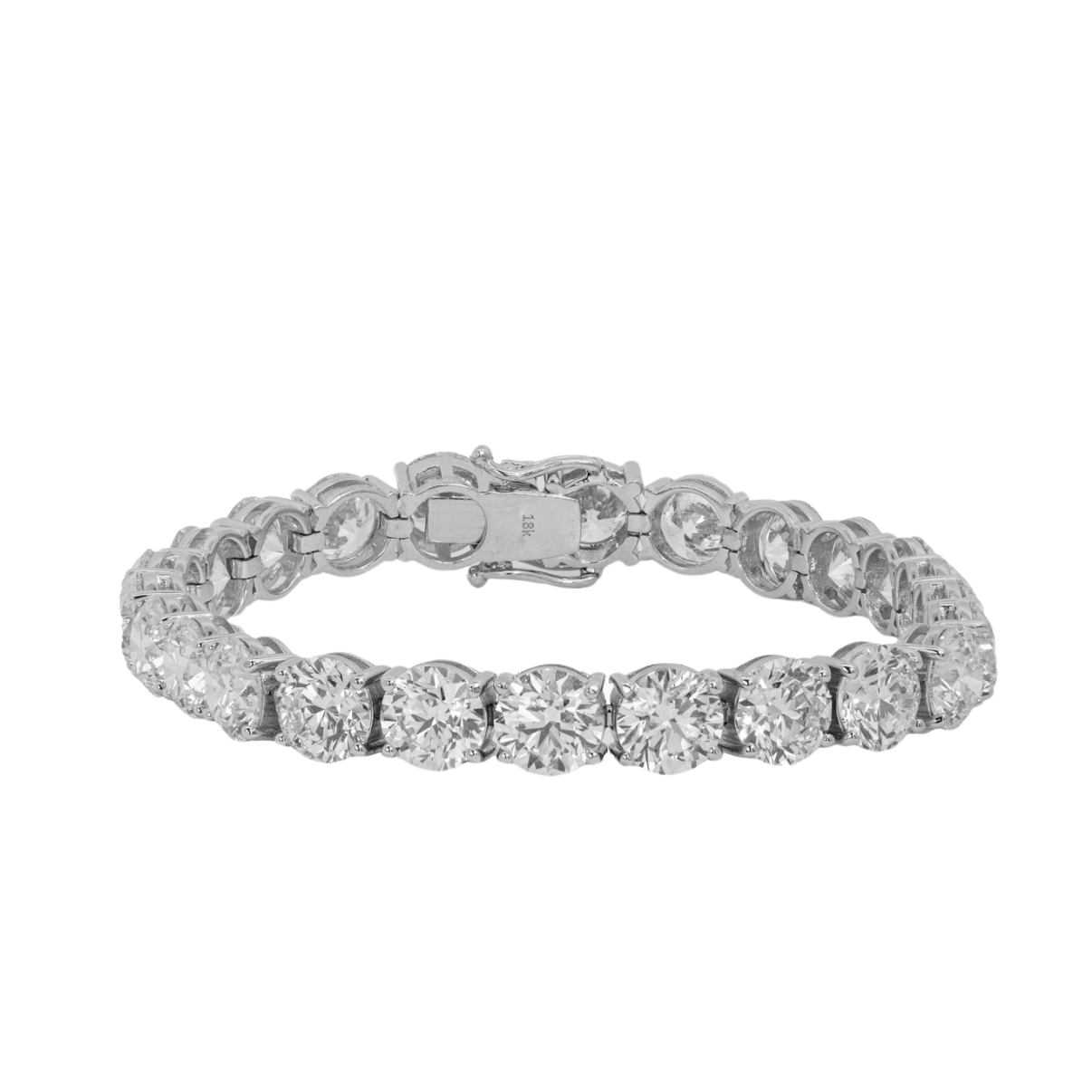 18k White Gold Diamond Tennis Bracelet