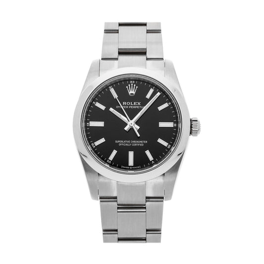 Rolex - 34mm - Oyster Perpetual - Black Dial - Unworn 2021