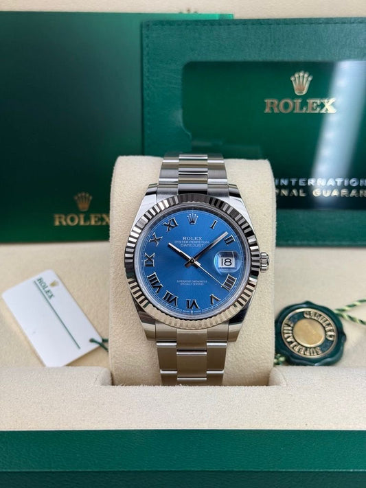 Rolex Datejust 41mm Blue Roman Dial
