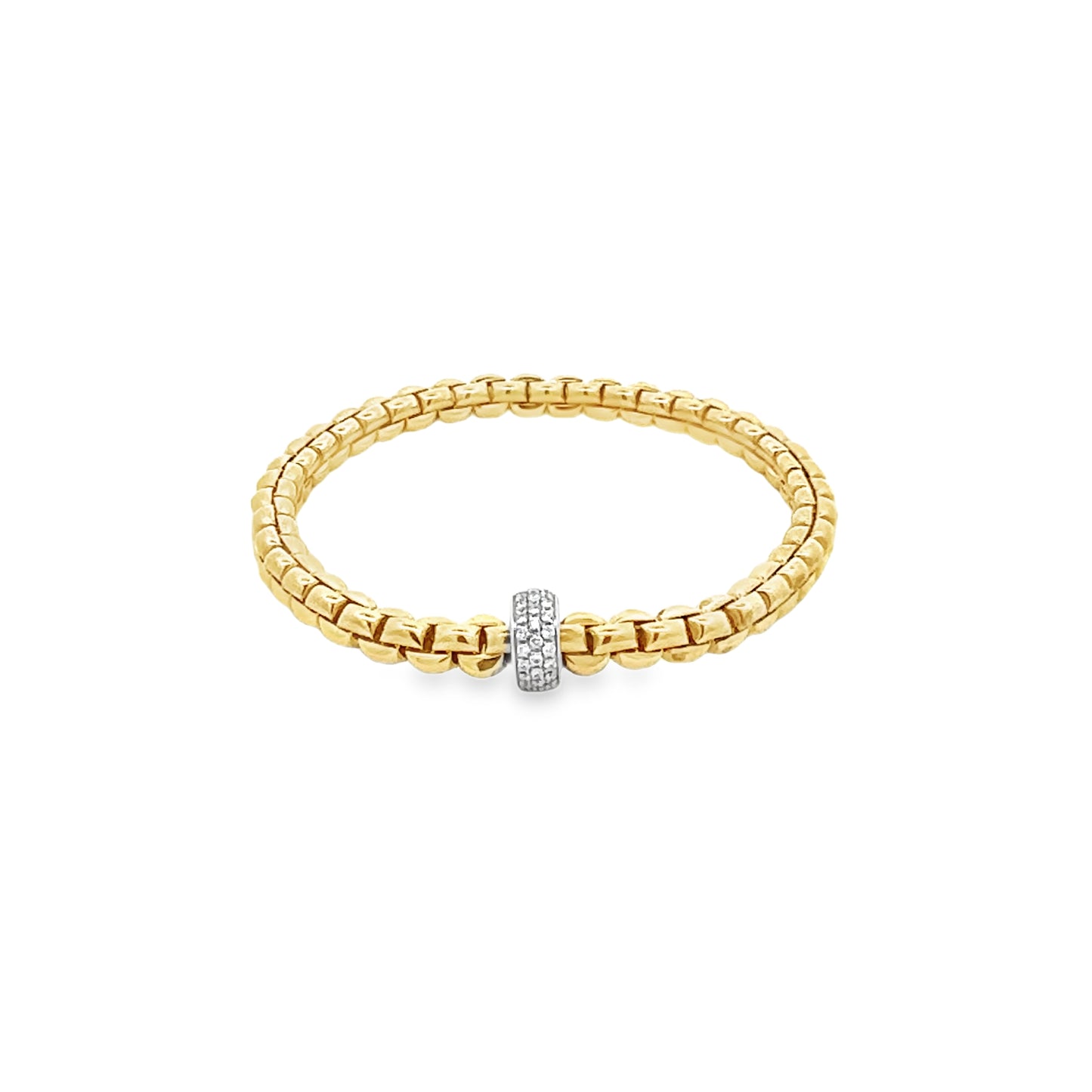 18K Yellow Gold Diamond Bracelet (0.37ct)