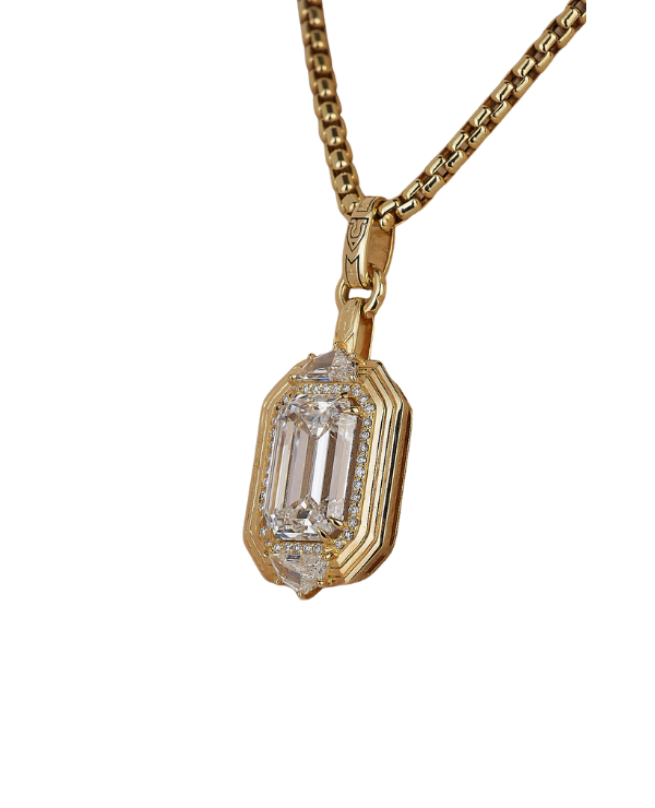 18K Yellow Gold Diamond Pendant